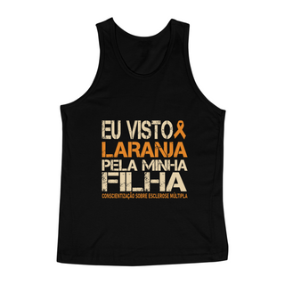 Eu visto laranja pela minha filha -- Regata Preta