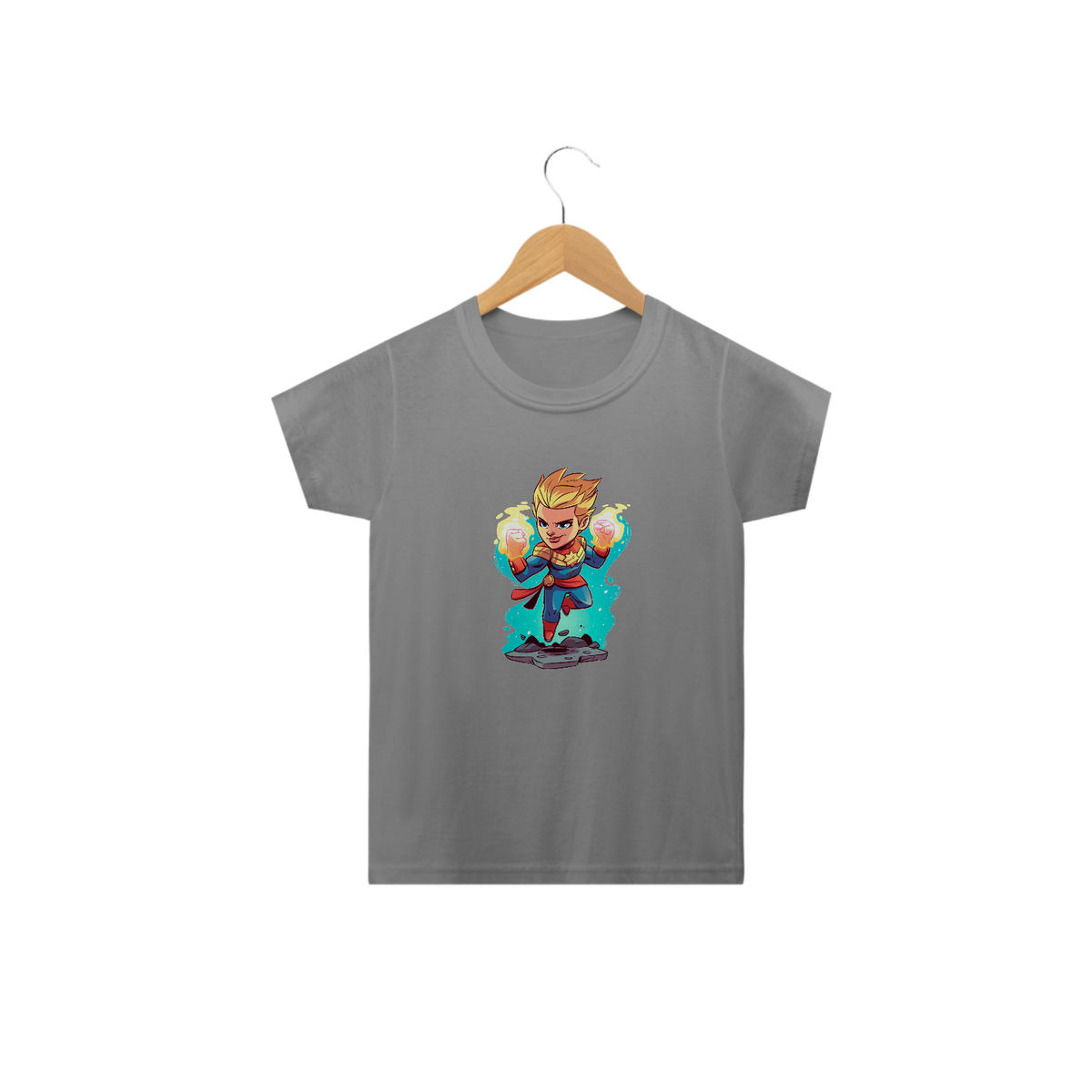 Nome do produto: Camiseta Infantil Capitã Marvel - Miniatura