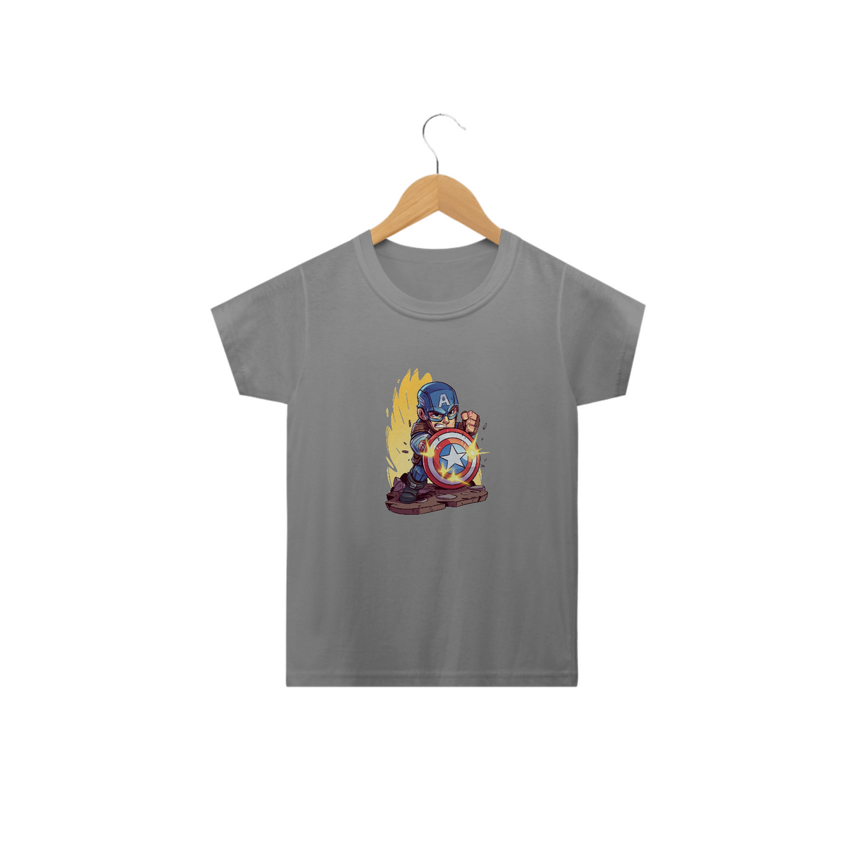 Nome do produto: Camiseta Infantil Capitão América - Miniatura