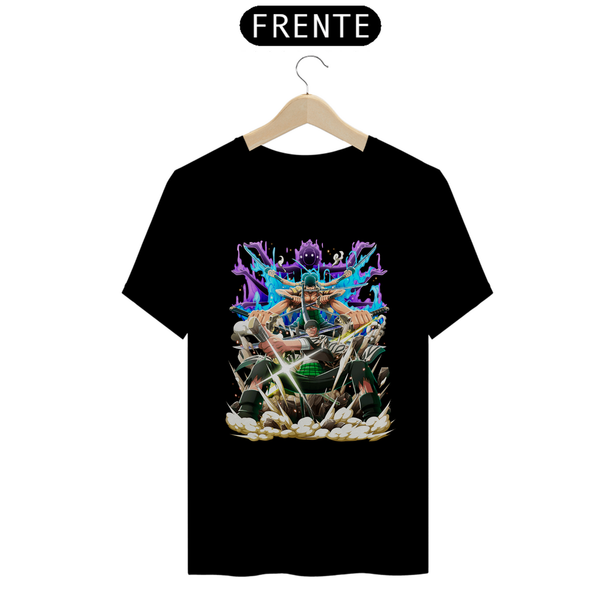 Nome do produto: Camiseta Roronoa Zoro - One Piece - MD2
