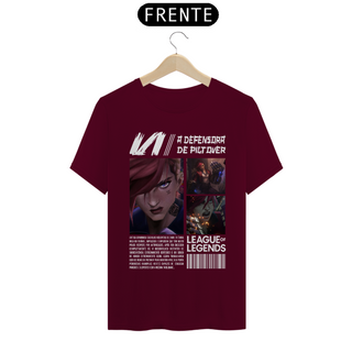 Nome do produtoCamiseta - Vi a defensora de piltover