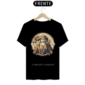 Camiseta Leonardo da vinci A arte diz o indizível