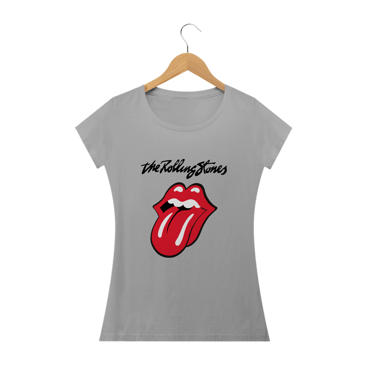 Nome do produto: Camiseta Feminina The Rolling Stones Estampa ROCK