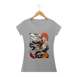 Nome do produtoCamiseta Feminina Chainsaw man Estampa Anime