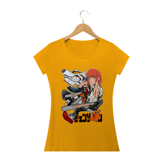 Nome do produtoCamiseta Feminina Chainsaw man Estampa Anime