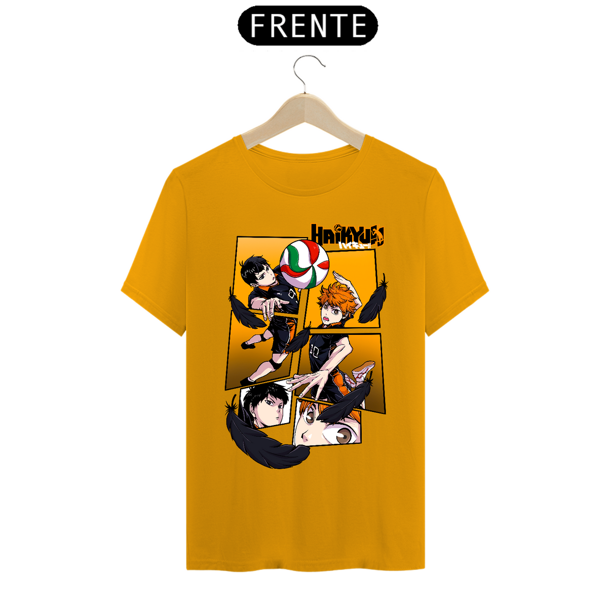 Nome do produto: Camiseta Haikyu!! Kageyama e Hinata  Estampa Anime