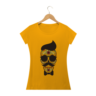 Nome do produtoCamiseta La Barbearia Caveira Mexicana Feminino