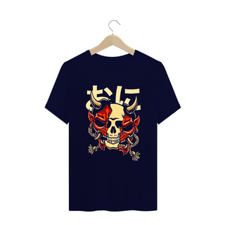 Nome do produtoCamiseta Plus Size Hannya Caveira Estampa Japonesa  