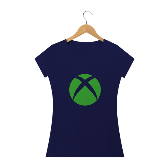 Camiseta Feminina XBOX Símbolo Verde Estampa GAME