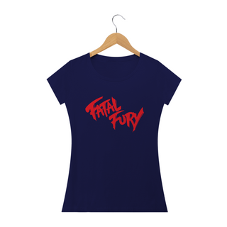 Nome do produtoCamiseta Feminina Fatal Fury Logo Estampa GAME