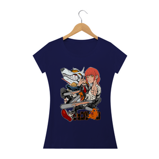 Nome do produtoCamiseta Feminina Chainsaw man Estampa Anime