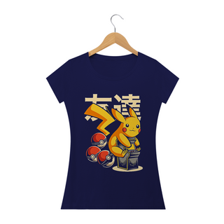 Nome do produtoCamiseta Feminina Pikachu Arcade Pokemon Estampa GAME GEEK