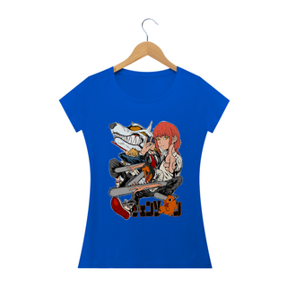 Nome do produtoCamiseta Feminina Chainsaw man Estampa Anime