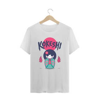 Camiseta Plus Size Kokeshi Estampa Japonesa  