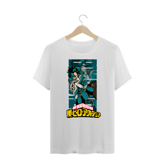 Camiseta Plus Size Izuku Midoriya My Hero Academia Estampa Anime