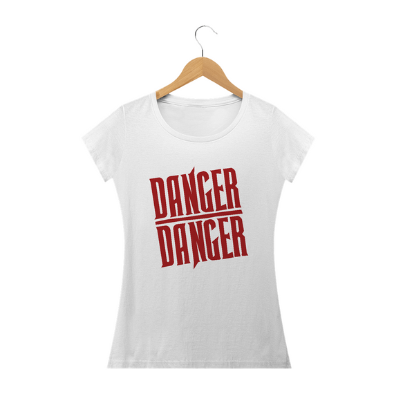 Camiseta Feminina Danger Danger Estampa ROCK