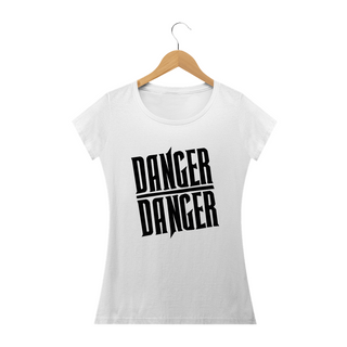 Camiseta Feminina Danger Danger Estampa ROCK