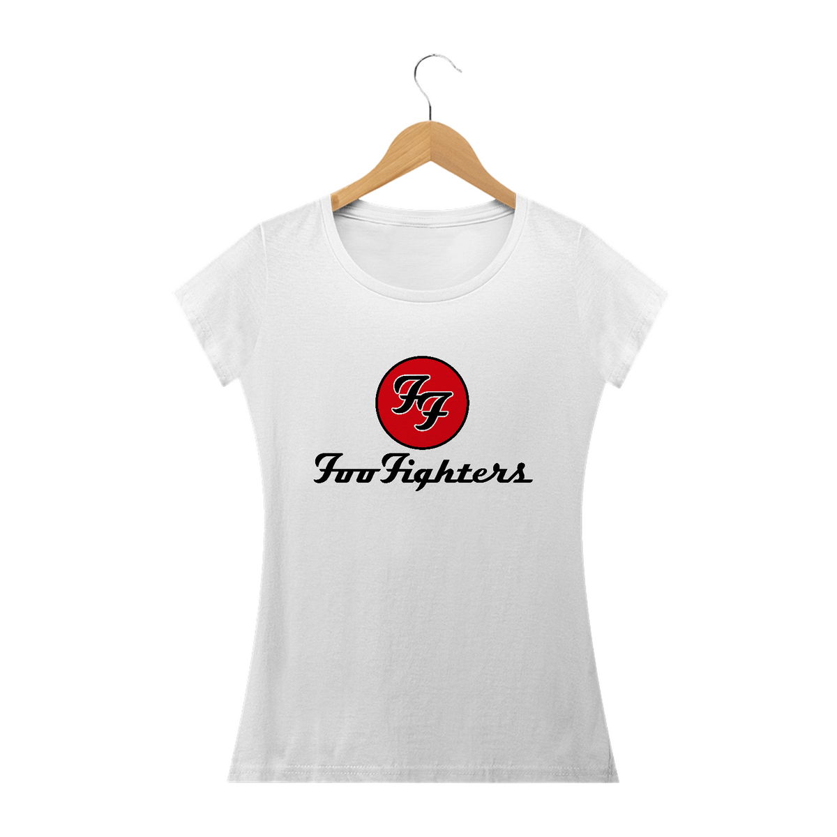 Nome do produto: Camiseta Feminina Foo Fighters Estampa ROCK