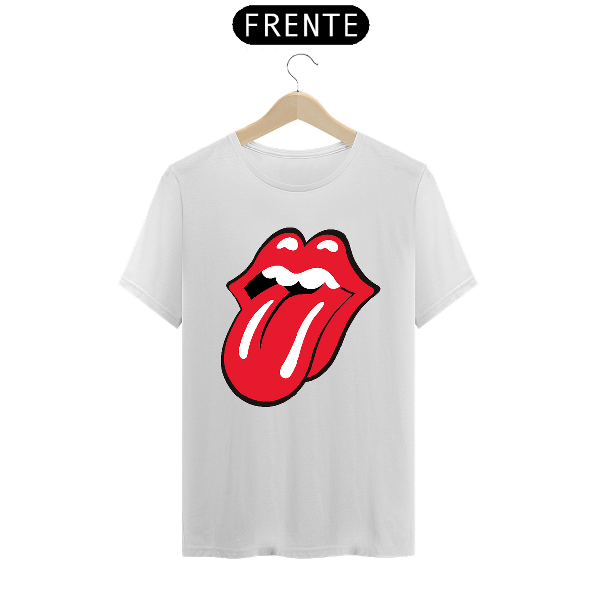 Nome do produto: Camiseta The Rolling Stones Língua Estampa ROCK