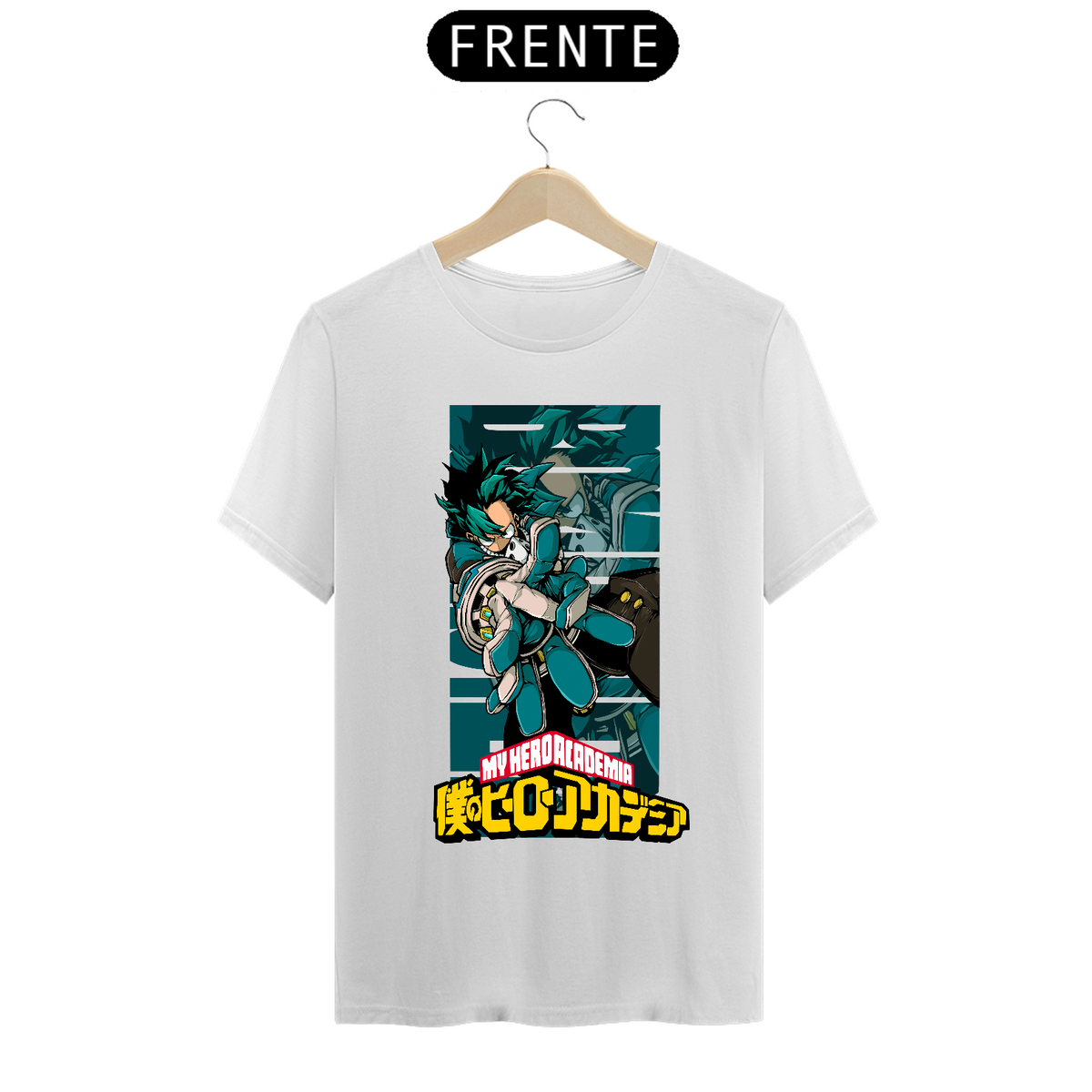 Nome do produto: Camiseta Izuku Midoriya My Hero Academia Estampa Anime