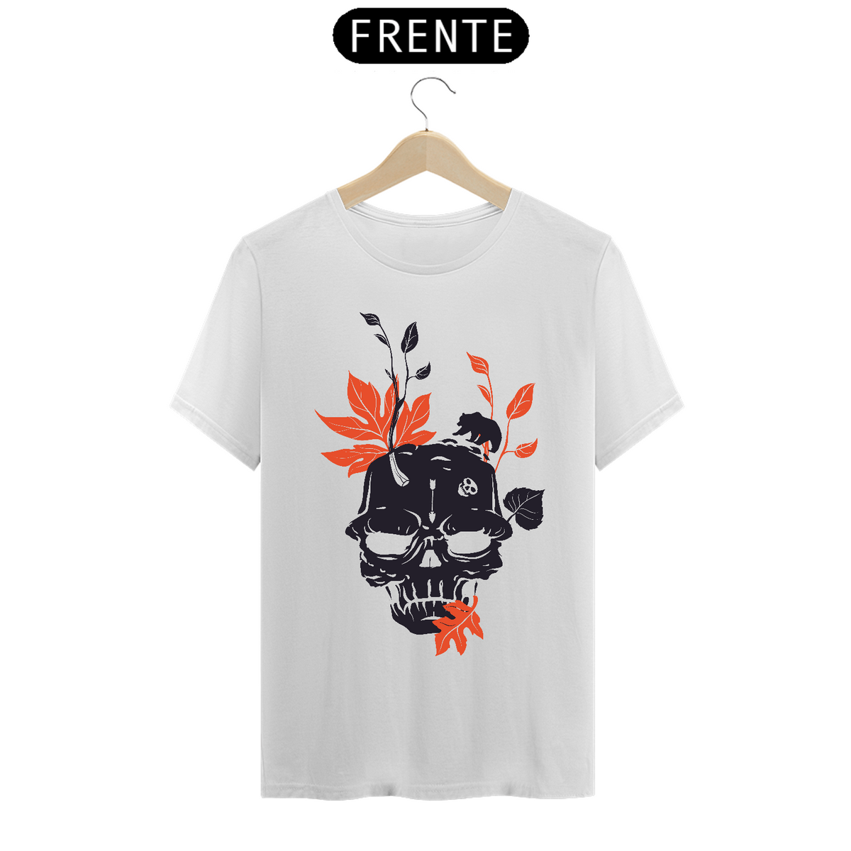 Nome do produto: Camiseta Caveira das Terras do Norte