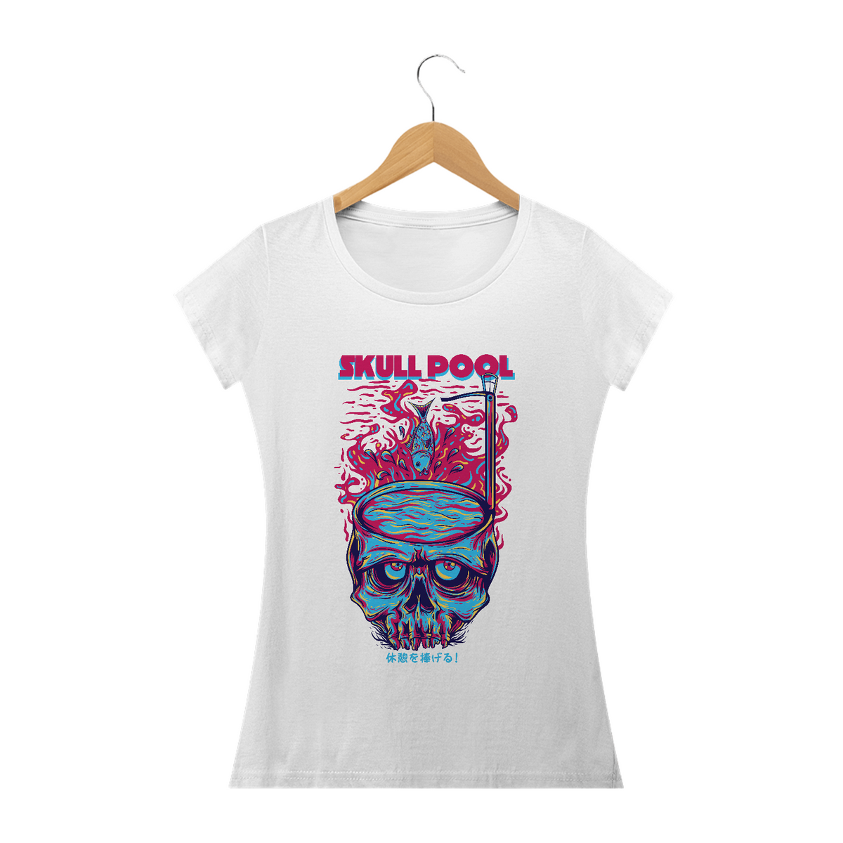 Nome do produto: Camiseta Skull Pool - Piscina de Caveiras Feminino