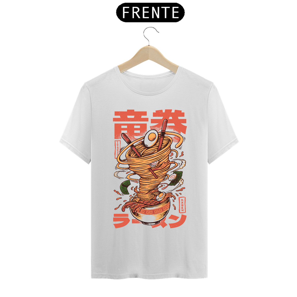 Nome do produto: Camiseta Lámen Furação Estampa Japonesa