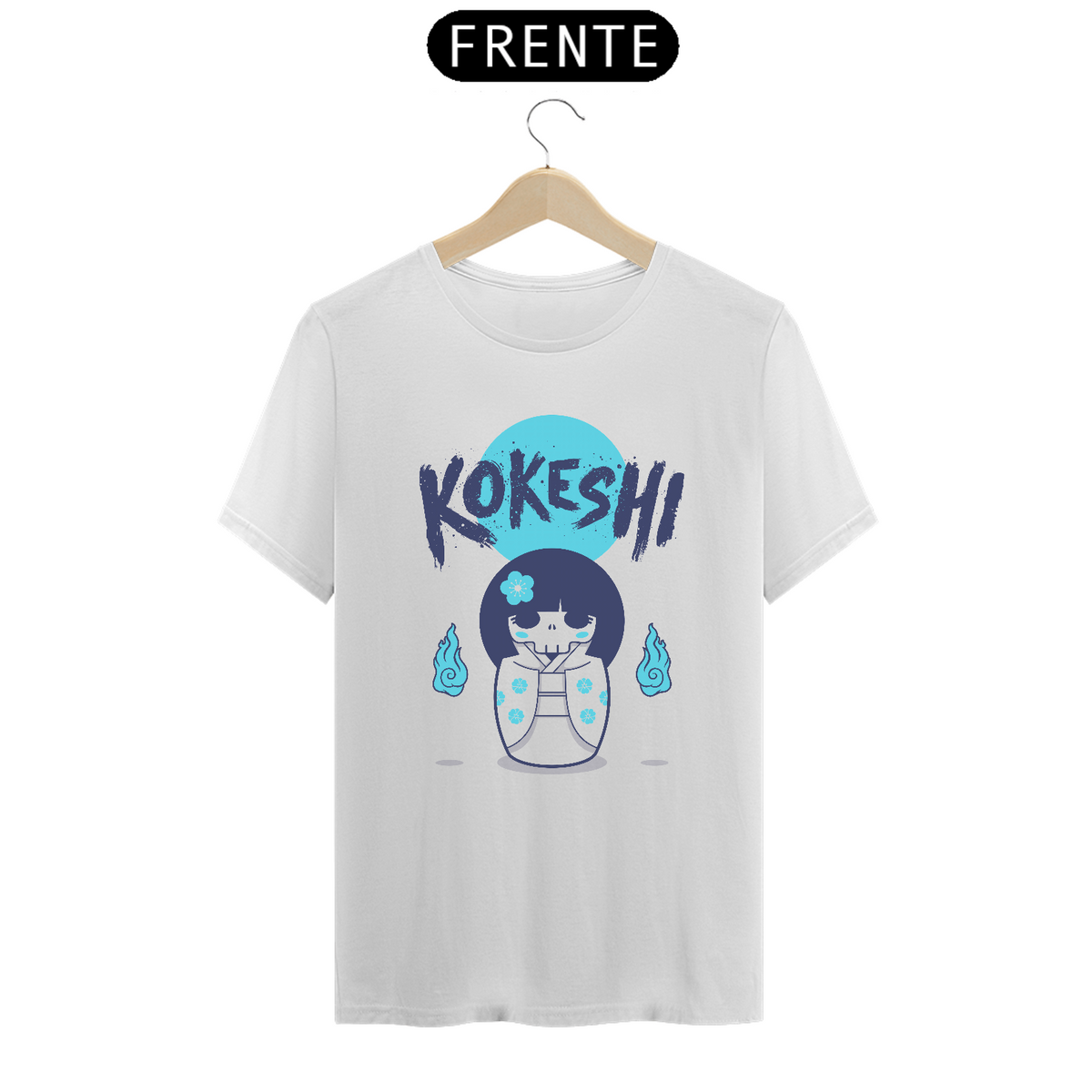 Nome do produto: Camiseta Kokeshi Estampa Japonesa