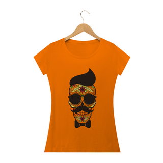 Nome do produtoCamiseta La Barbearia Caveira Mexicana Feminino