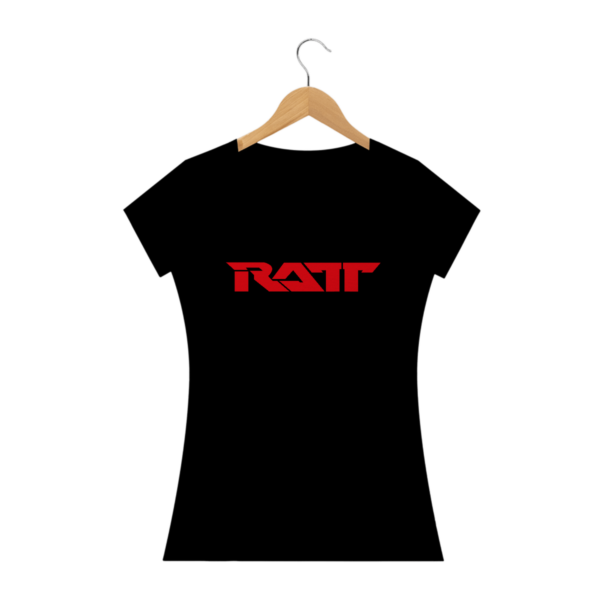 Nome do produto: Camiseta Feminina RATT Estampa ROCK