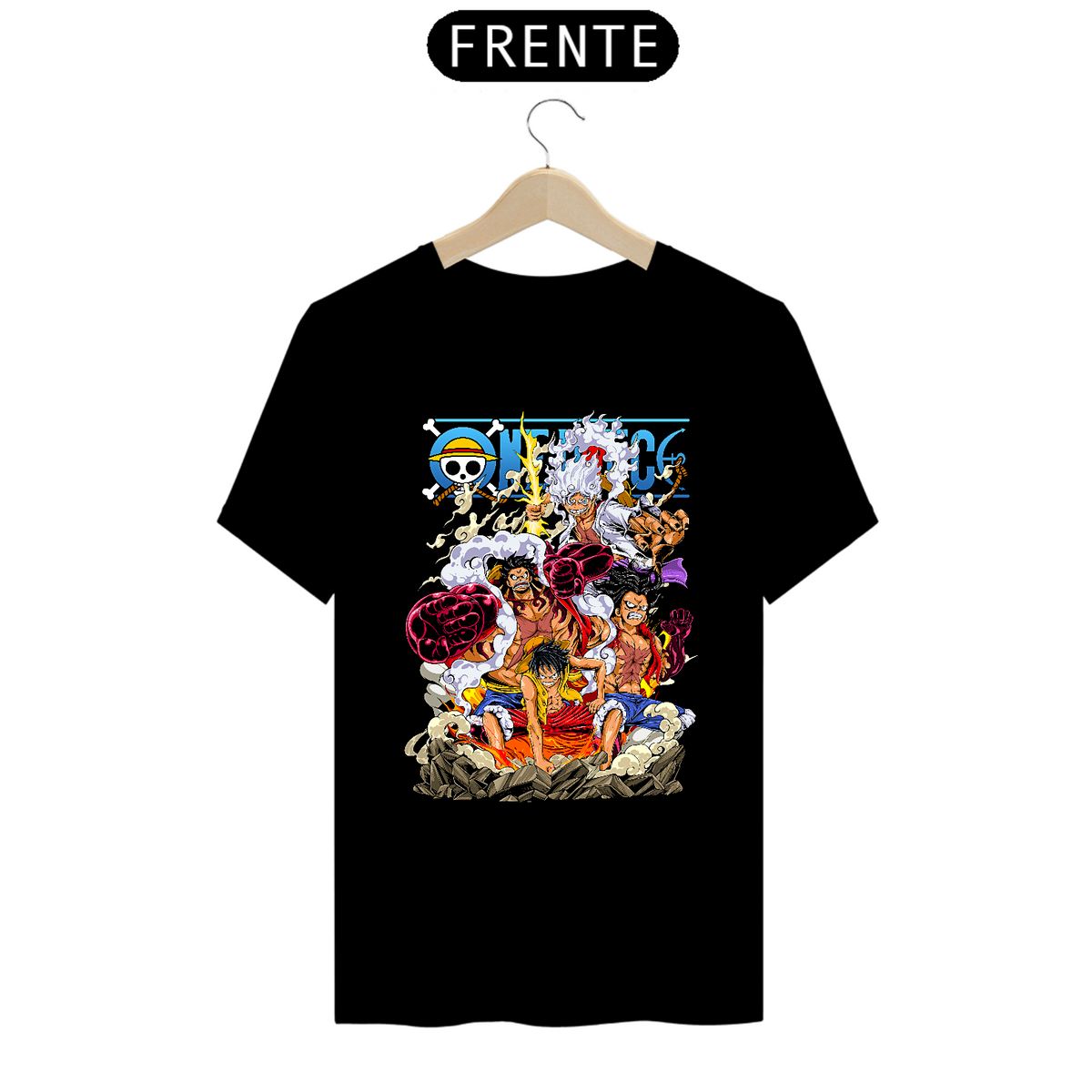 Nome do produto: Camiseta One Piece Luffy Estampa Anime 