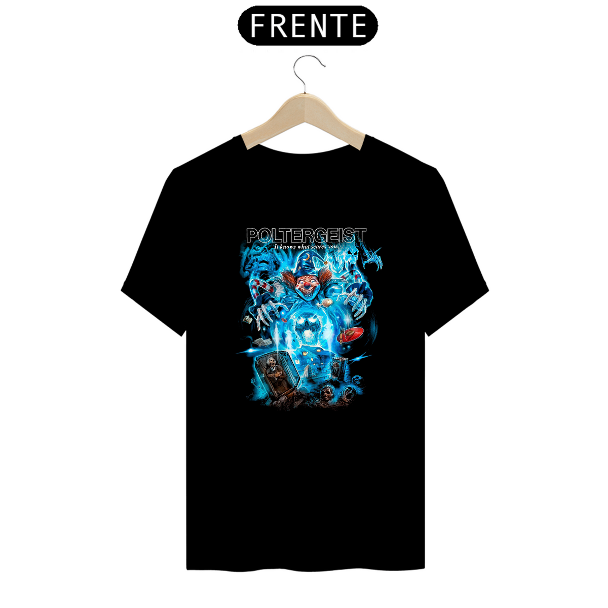 Nome do produto: Camiseta Poltergeist Estampa Filme Terror 
