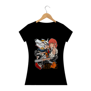 Nome do produtoCamiseta Feminina Chainsaw man Estampa Anime