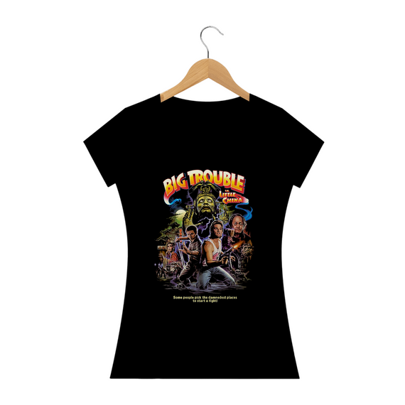 Camiseta Feminina Os aventureiros do bairro proibido Estampa Filme