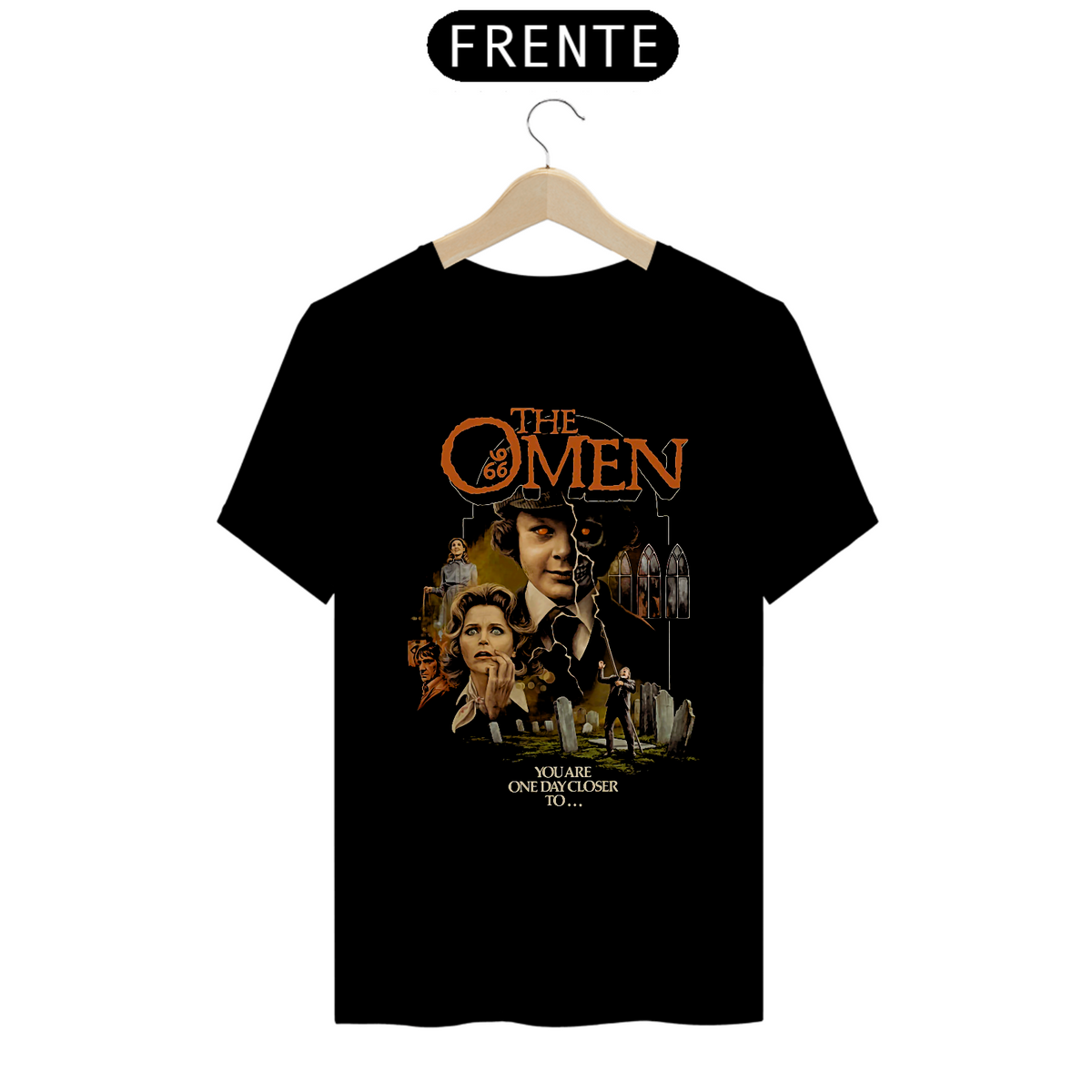 Nome do produto: Camiseta A Profecia Estampa Filme Terror