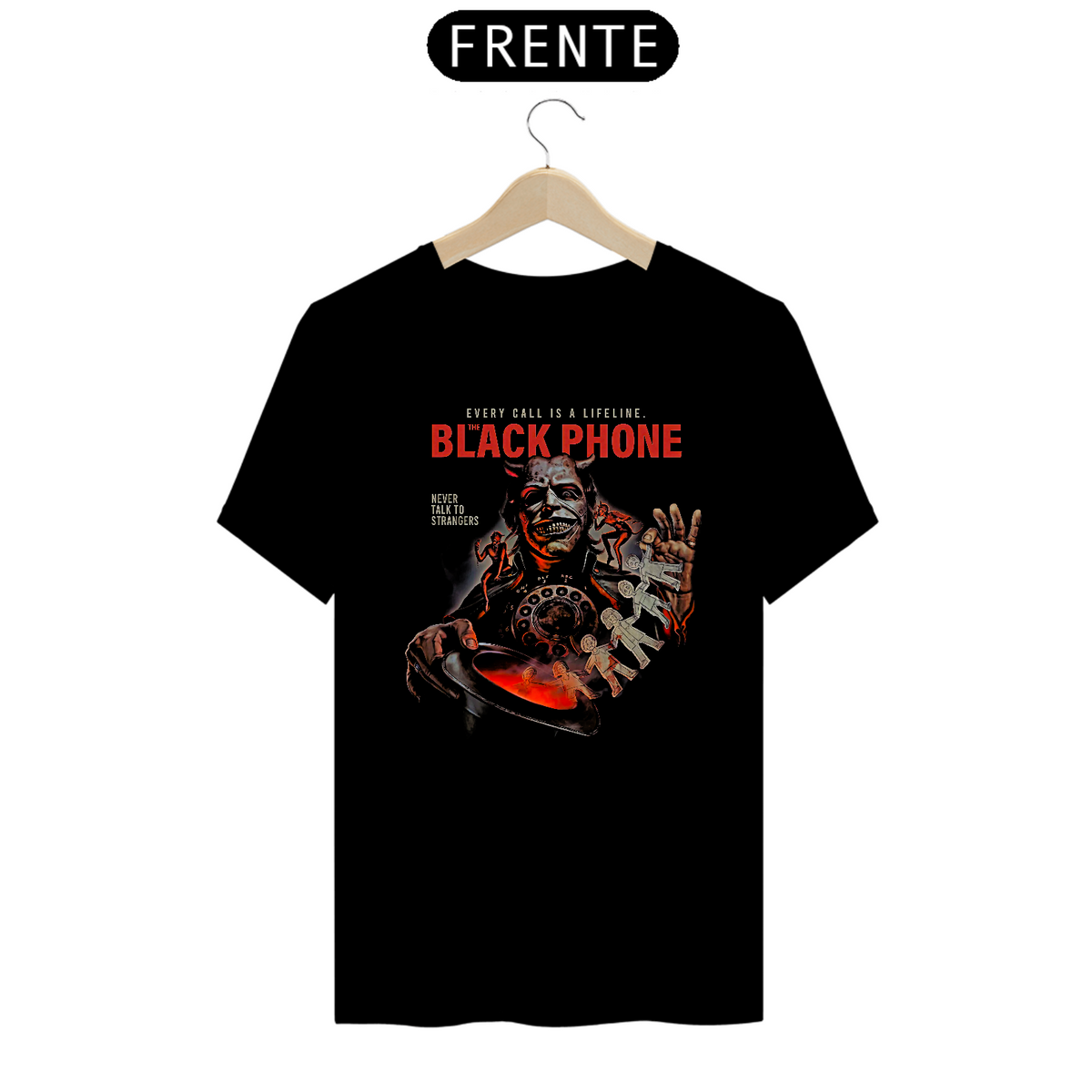 Nome do produto: Camiseta O Telefone Preto Estampa Filme Terror