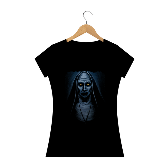 Camiseta Feminina A Freira Estampa Filme Terror