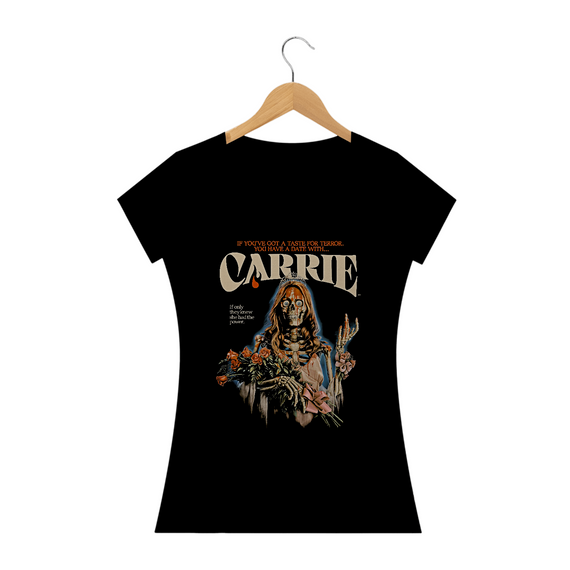 Camiseta Feminina Carrie a Estranha Estampa Filme Terror 