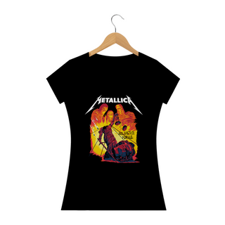 Nome do produtoCamiseta Feminina Metallica And Justice for all Estampa ROCK