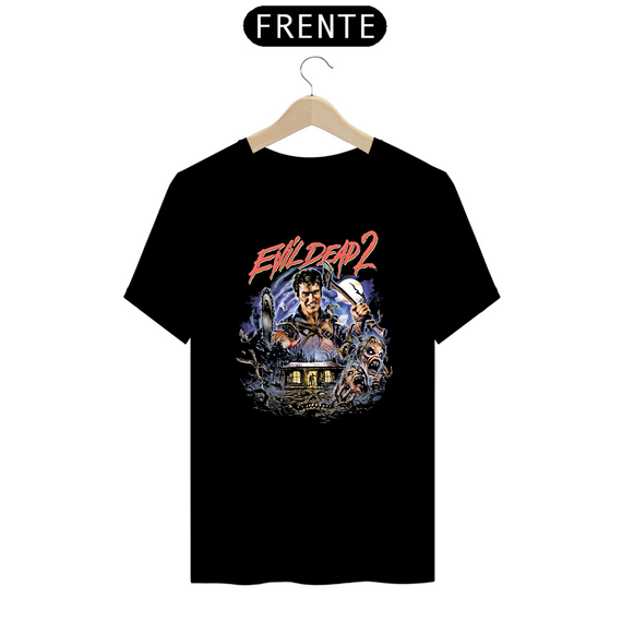 Camiseta Uma Noite Alucinante 2 Estampa Filme Evil Dead Terror