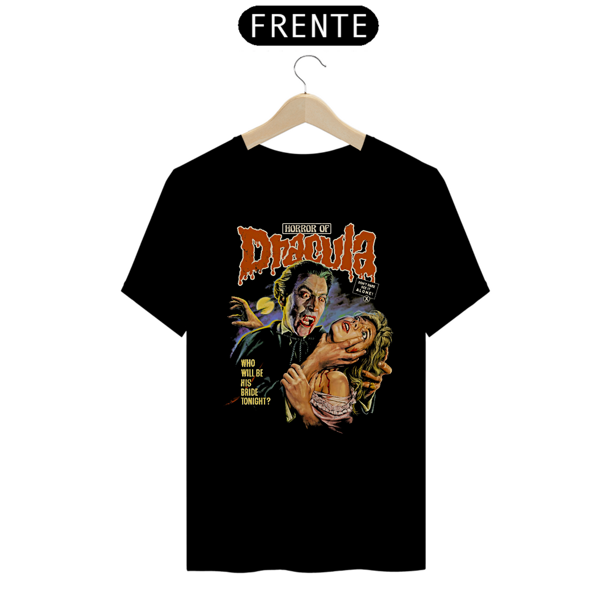 Nome do produto: Camiseta Horror de Drácula Estampa Filme Terror Vampiro