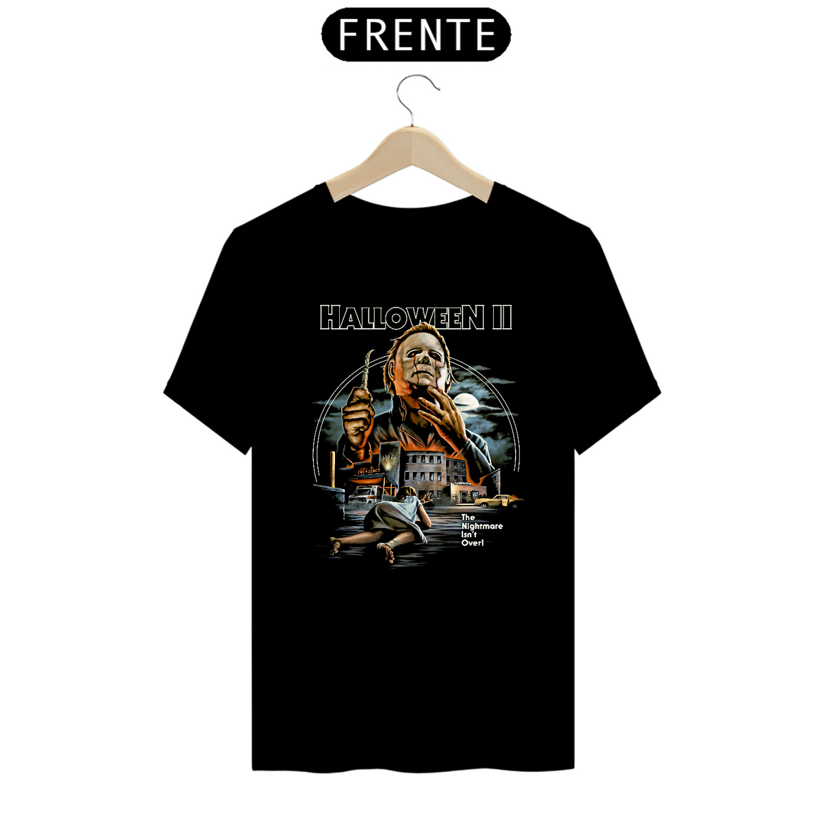 Nome do produto: Camiseta Halloween 2 - O Pesadelo Continua Estampa Filme Terror