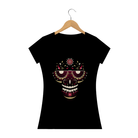 Camiseta Caveira Mexicana Feminino