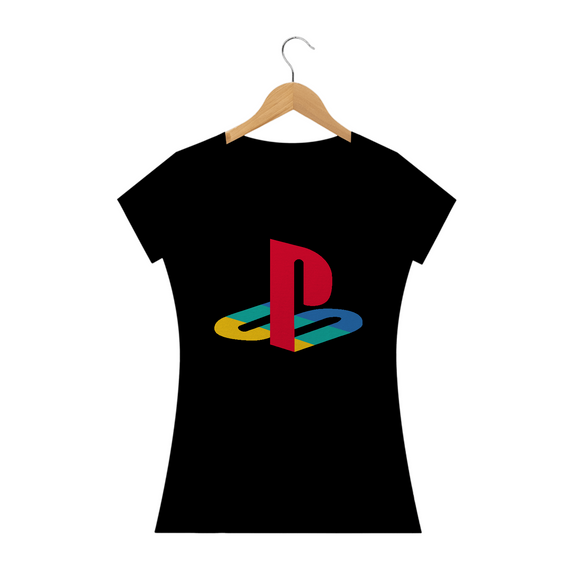 Camiseta Feminina Playstation Logo Estampa GAME