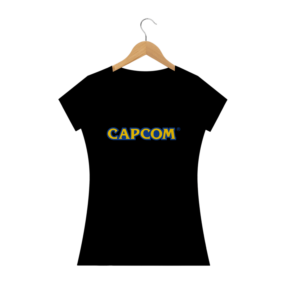 Nome do produto: Camiseta Feminina CAPCOM Estampa GAME