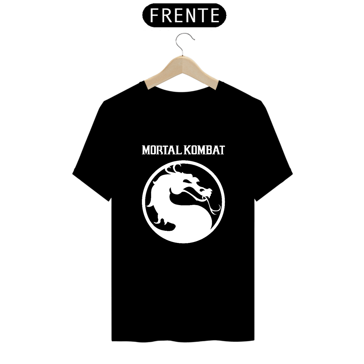 Nome do produto: Camiseta Mortal Kombat Logo Estampa GAME