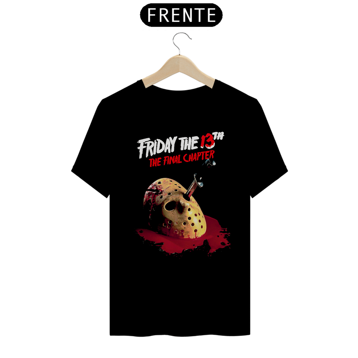 Nome do produto: Camiseta Sexta Feira 13 Capítulo Final Estampa Capa Filme Terror