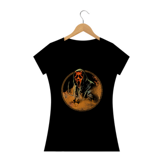 Camiseta Feminina Ghostaface Inferno Filme Pânico Terror Estampa Exclusiva