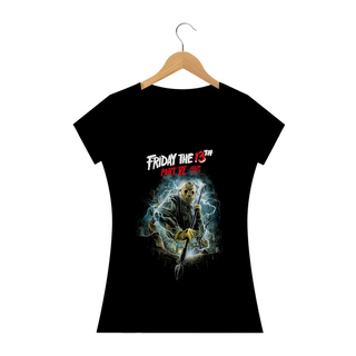 Nome do produtoCamiseta Feminina Sexta feira 13 Parte 6 Estampa Jason Filme Terror