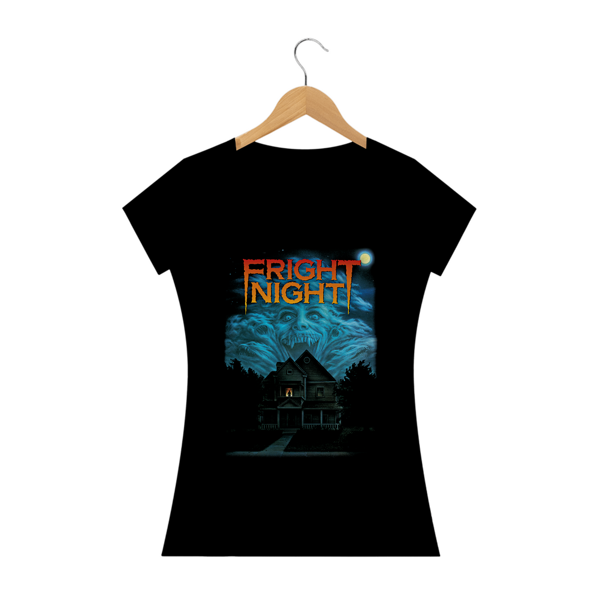 Nome do produto: Camiseta Feminina A Hora do Espanto Estampa Capa Filme Terror